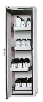 Bezpečnostní skříň s požární odolností 90min (levé dveře)_4x zásuvka, ocelový poplastovaný plech